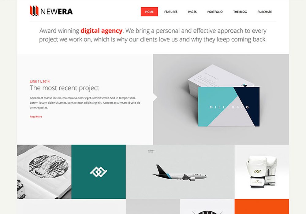 agency wordpress themes newera