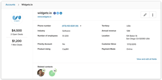 automatic profile enrichment from freshsales