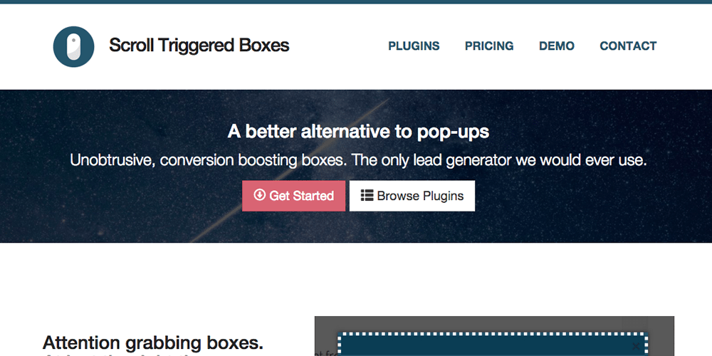 Best WordPress Lead Generation Plugins Scroll Triggered Boxes