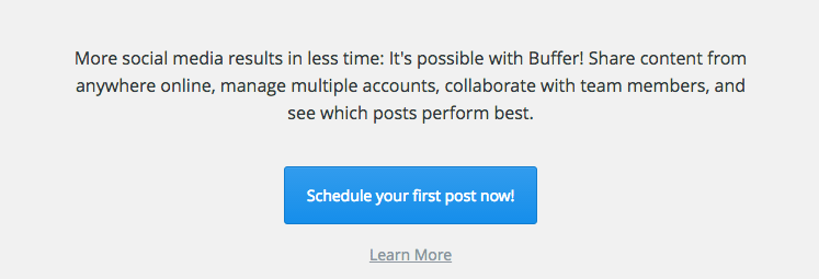 call-to-action best practices Buffer Example