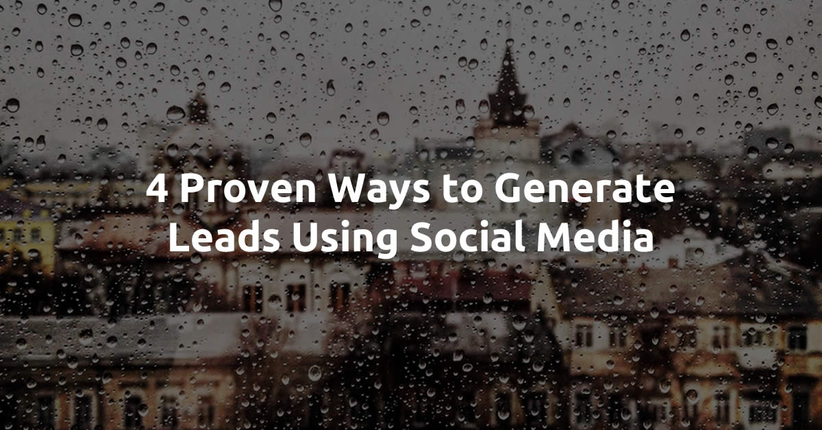 generate leads using social media social