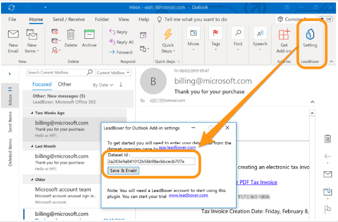 how to integrate email tracking plugin into outlook