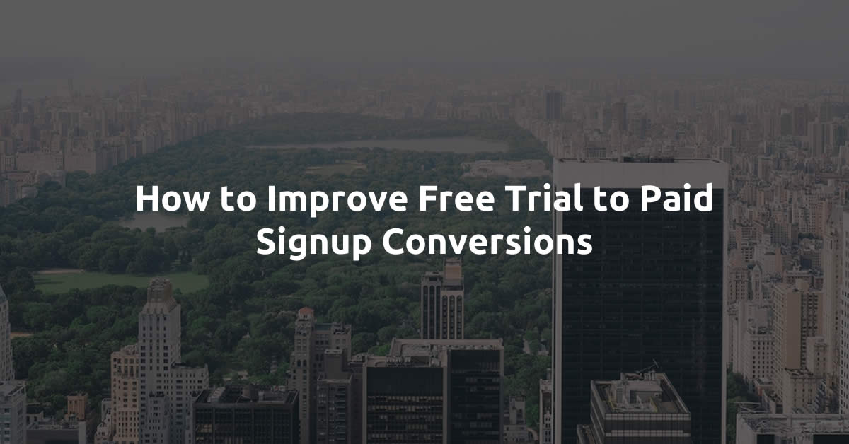 improve free trial to paid signup social