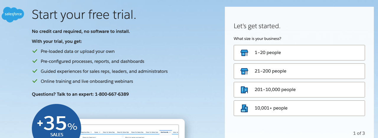 lead generation form from salesforce