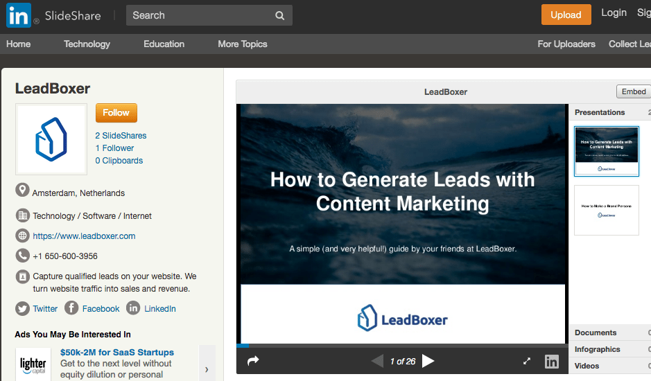 Lead Generation Ideas SlideShare