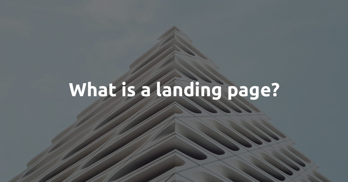 What is a landing page
